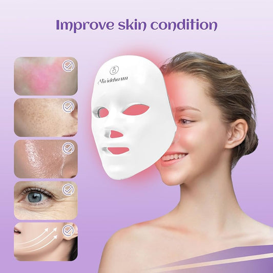 Red light therapy white Mask